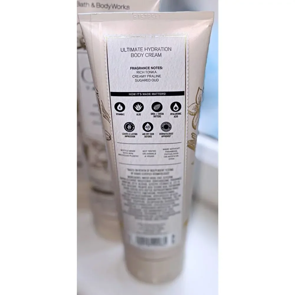 Bath & Body Works Oud Vanilla 8 oz Ultimate Hydration Body Cream x3